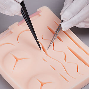 SZEMENTMD Suture Practice Pad 3D Stereoscopic Durable Silicone with Blood Vessels and Pre-Cut Wounds EMM-TA1