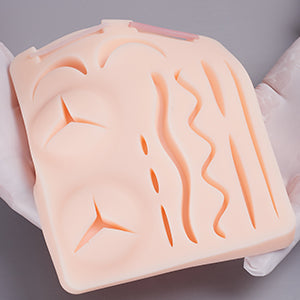 SZEMENTMD Suture Practice Pad 3D Stereoscopic Durable Silicone with Blood Vessels and Pre-Cut Wounds EMM-TA1