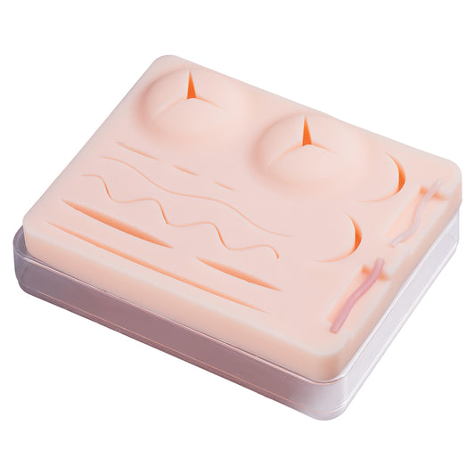 SZEMENTMD Suture Practice Pad 3D Stereoscopic Durable Silicone with Blood Vessels and Pre-Cut Wounds EMM-TA1